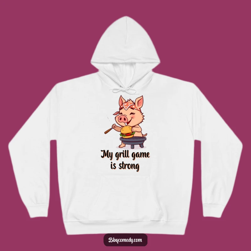 Funny Boar BBQ Hoodie - Cozy & Hilarious Grill Master Sweatshirt Gift!