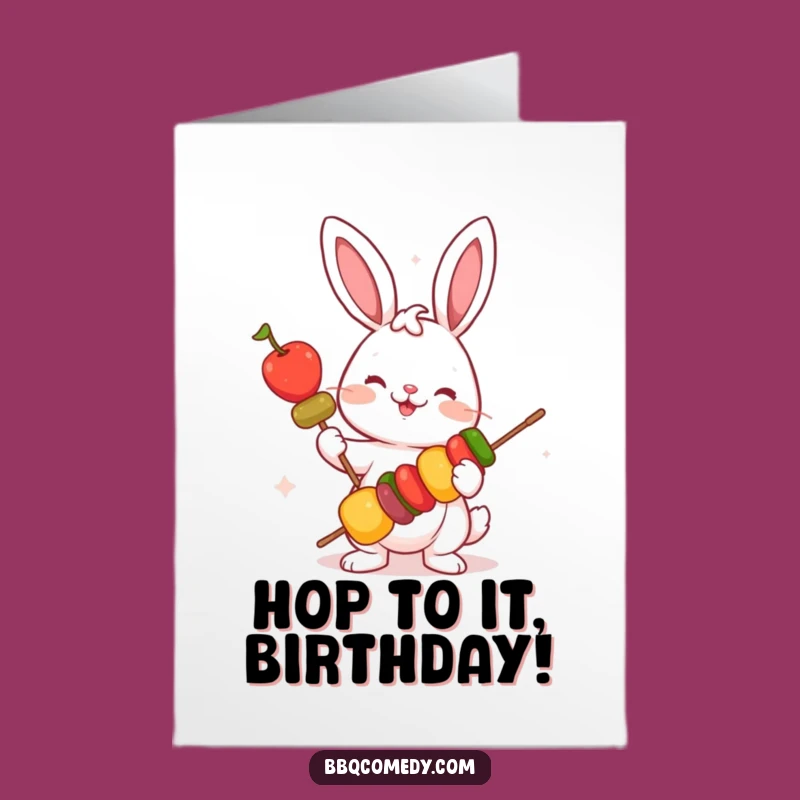 Free Printable Bunny Veggie Birthday Card: Funny Garden Fun Downloadable