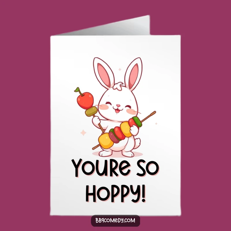 Free Printable Bunny Veggie Congrats Card: Funny Healthy Success Downloadable