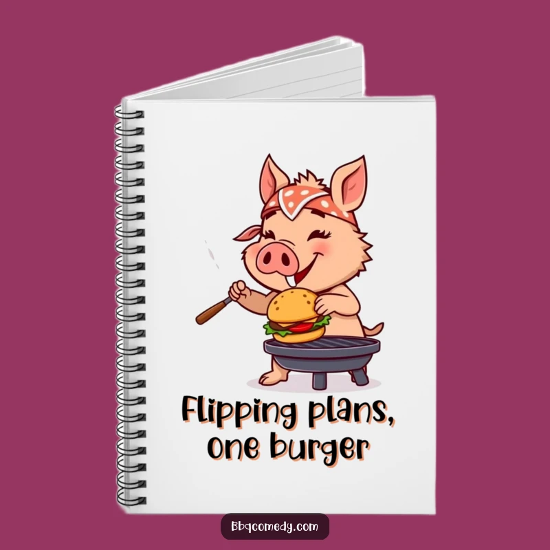 Funny Boar Grilling Notebook - Hilarious BBQ Journal & Gift Idea!